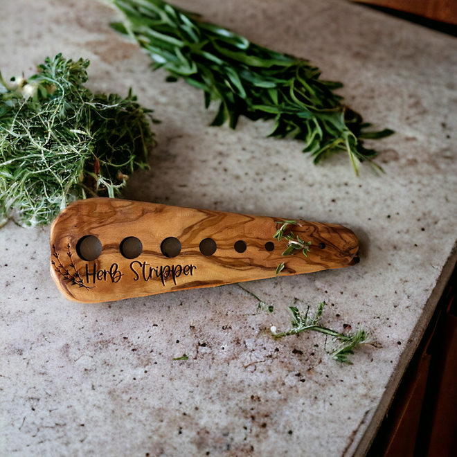 Herbie - Olive Wood Herb Stripping Tool