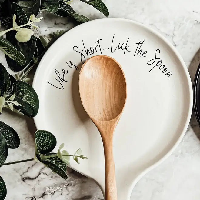 White Rest/Light Spoon (Just Here to Stir the Pot) / Cursive
