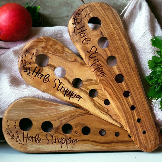 Herbie - Olive Wood Herb Stripping Tool