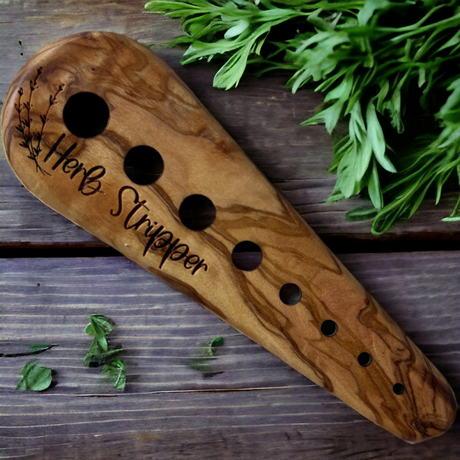 Herbie - Olive Wood Herb Stripping Tool