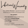 Lifetime Warranty Plan